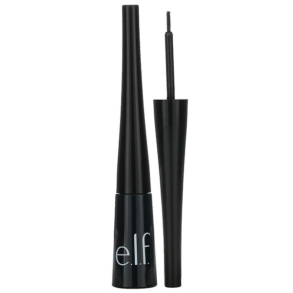 E.L.F., 專業液體眼線筆，木炭，0.14 液量盎司（4.2 毫升）
