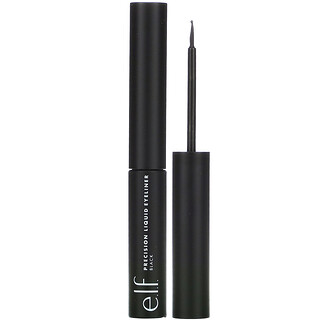 E.L.F., 精准度高液態眼線筆，黑色，0.13 盎司（3.5 毫升）