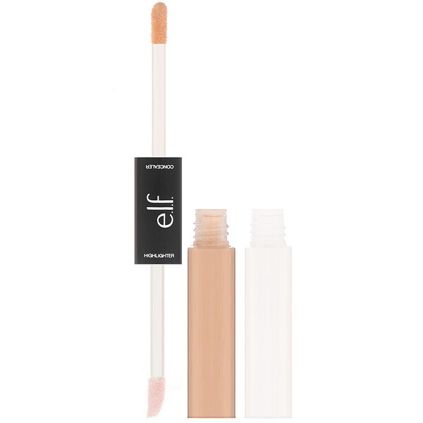 E.L.F., Under Eye Concealer & Highlighter, Medium/Glow, 0.4 fl oz (12