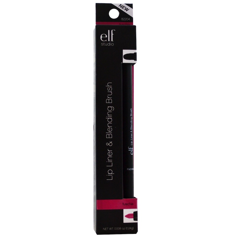 E.L.F., Studio Lip Liner & Blending Brush, Fuschia, 0.008 oz (0.24 g