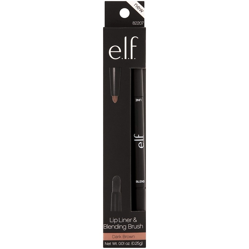 E.L.F., Lip Liner & Blending Brush, Dark Brown, 0.01 oz (0.25 g) iHerb
