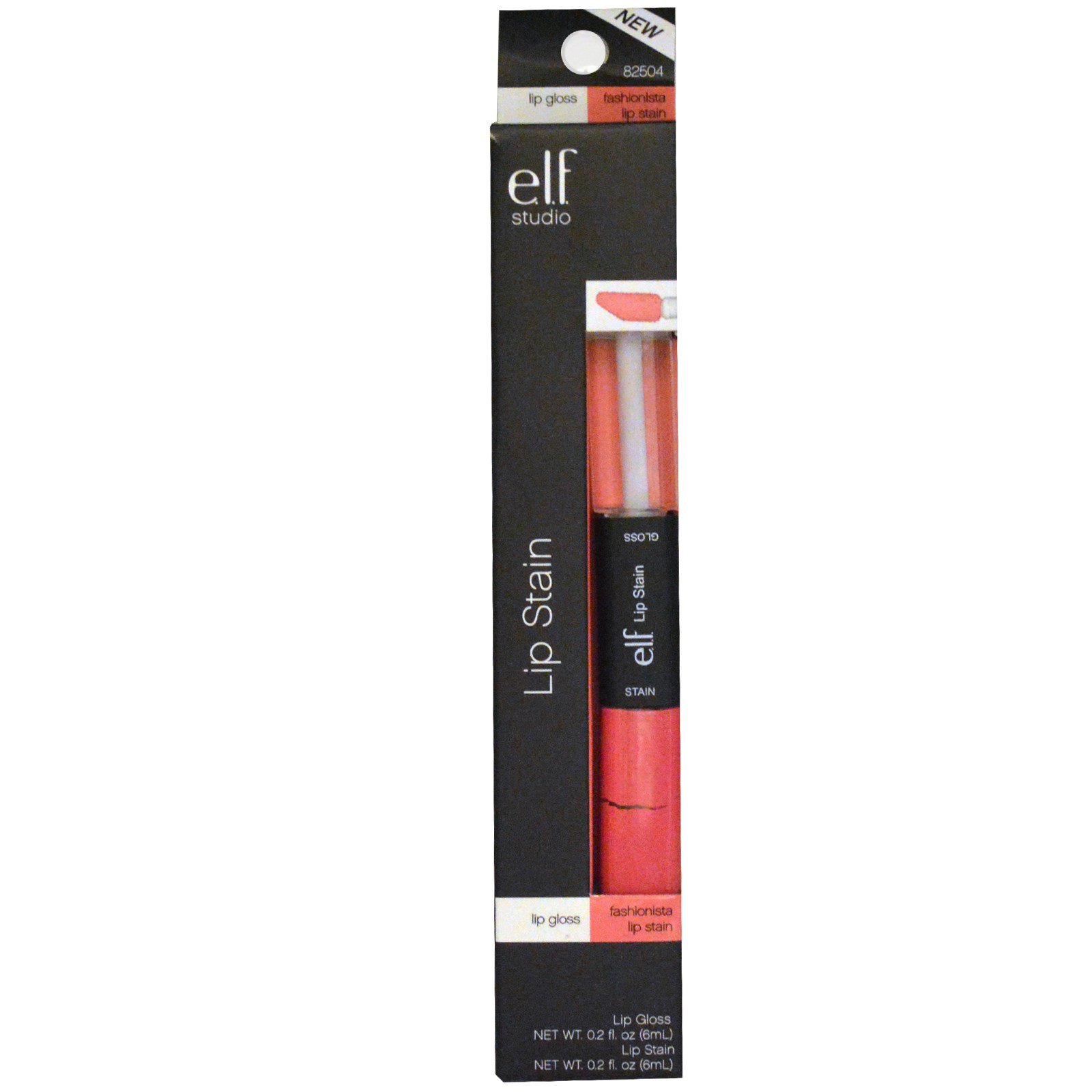 E.L.F. Cosmetics, Studio, Lip Gloss + Fashionista Lip Stain, 0.2 fl oz