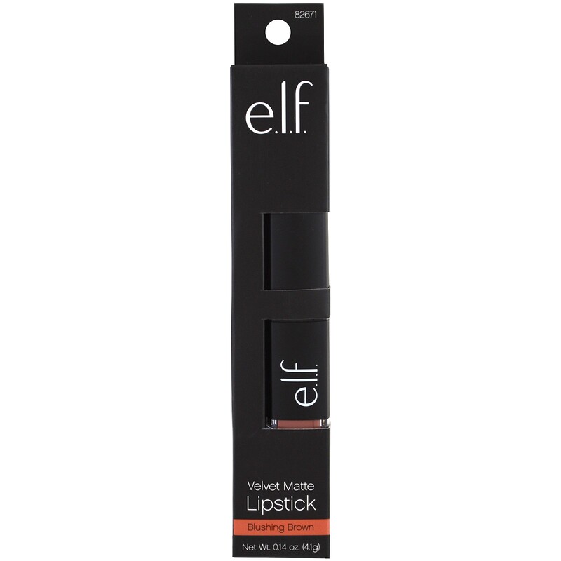 E.L.F., Velvet Matte, Lipstick, Blushing Brown, 0.14 oz (4.1 g) iHerb