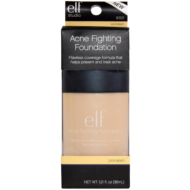 E.L.F., Acne Fighting Foundation Porcelain , 1.21 fl oz (36 ml) iHerb