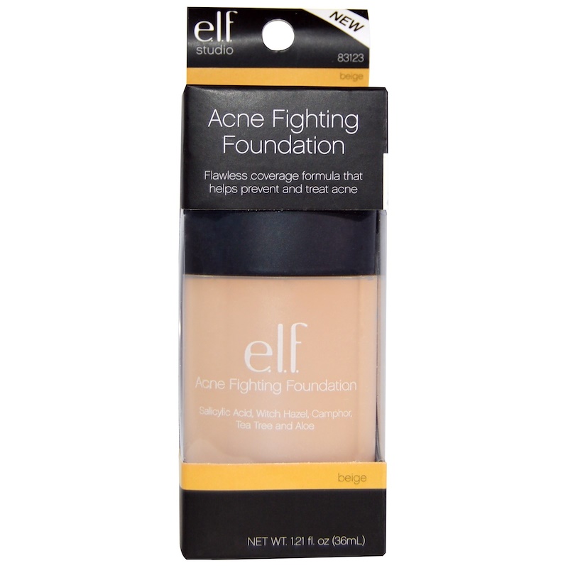 E.L.F., Acne Fighting Foundation, Beige, 1.21 fl oz (36 ml) iHerb