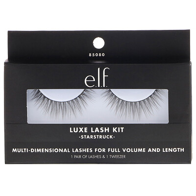 

E.L.F. Набор накладных ресниц Luxe Lash Kit, Starstruck, 1 пара ресниц и 1 пинцет