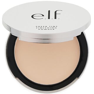 E.L.F., 無瑕潤滑、淨白遮瑕定妝粉，金黃/淺，0.33 oz (9.4 g)