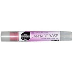 Ол Гуд Продактс, All Good Lips, Natural Mineral Lip Tint, SPF 18,  Barnabe Rose, 2.55 g отзывы покупателей