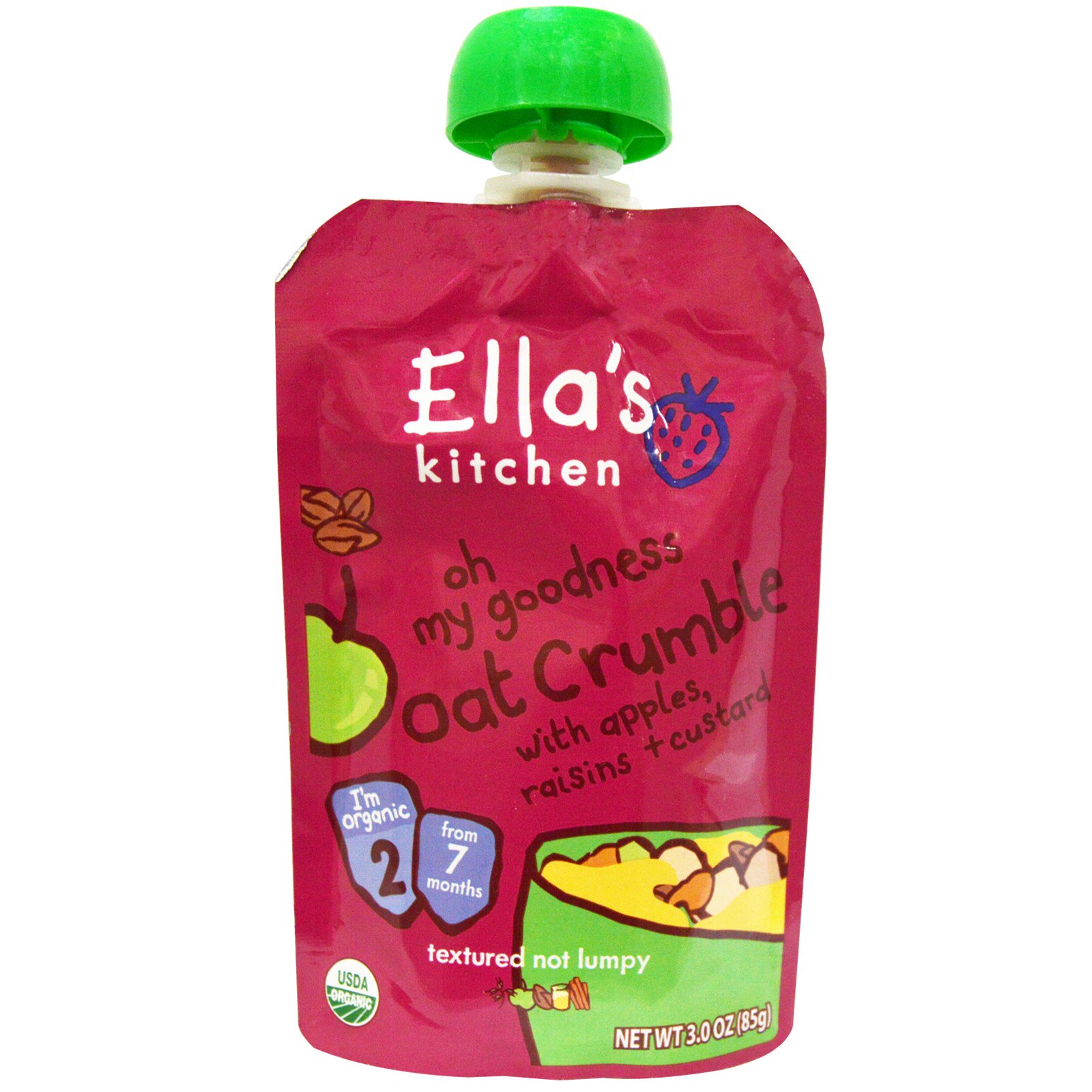 Ella's kitchen Organic 7 months oat crumble (845901000519)