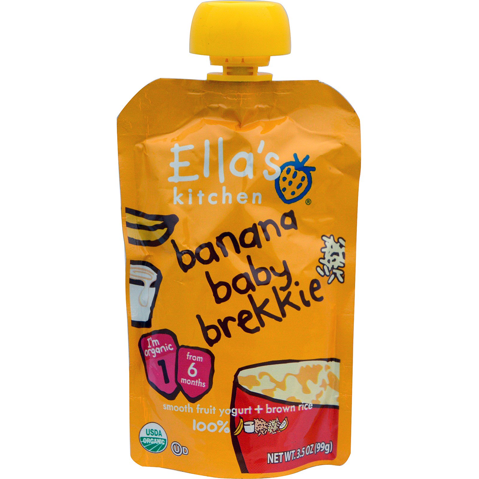 Ellas Kitchen Banana Baby Brekkie 35 Oz 99 G IHerbcom