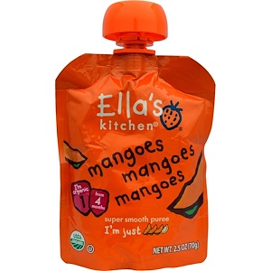 Ella's Kitchen, Манго манго манго, нежнейшее пюре, 2.5 унции (70 г)