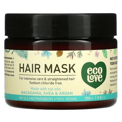Купить Eco Love Маска для волос, макадамия, ши и аргана, 350 мл (11, 8 жидк. Унции)