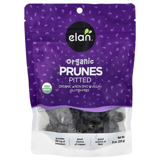 Elan, Organic Prunes, Pitted, 8 oz (225 g)