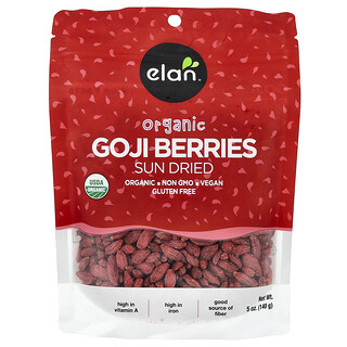 Elan, Organiczne jagody Goji, 140 g