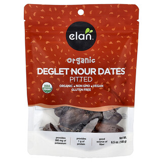 Elan, 有机 Deglet Nour 枣，去核，6.5 盎司（185 克）