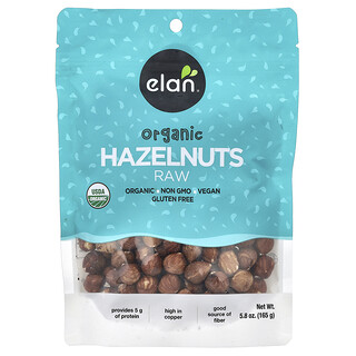 Elan, Organik Fındık, Çiğ, 5.8 oz (165 gr)