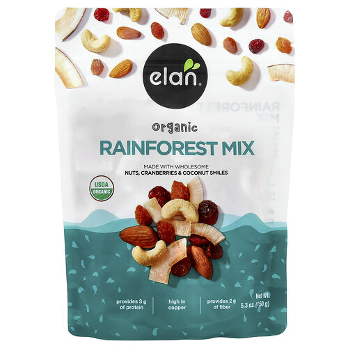 Elan, Organic Rainforest Mix, Bio-Regenwald-Mix, 150 g (5,3 oz.)