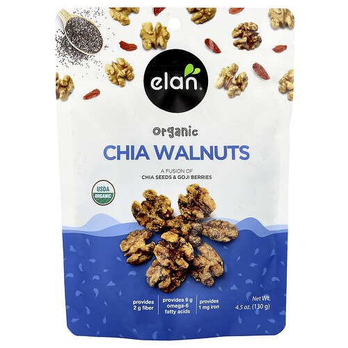 Elan Organic Chia Walnuts , 4.5 oz (130 g)