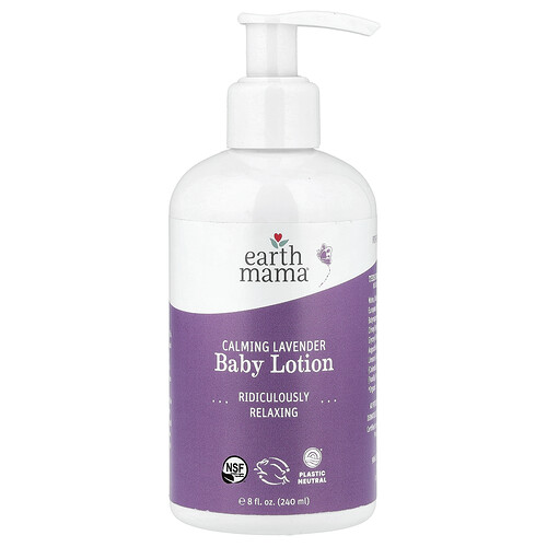 Earth Mama, Calming Lavender Baby Lotion, beruhigende Baby-Lotion mit Lavendel, 240 ml (8 fl. oz.)