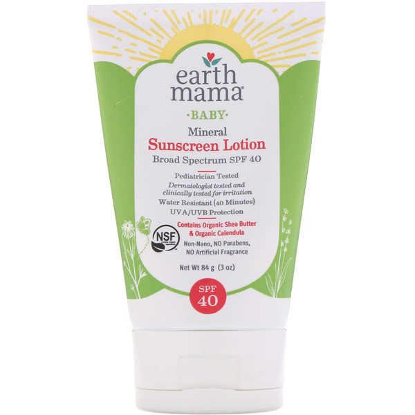 Earth Mama Baby Mineral Sunscreen Lotion