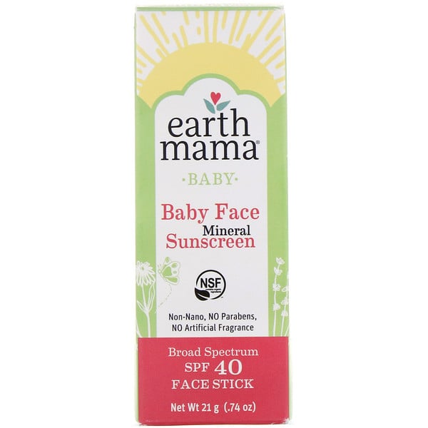 Earth Mama Baby Face Mineral Sunscreen Stick