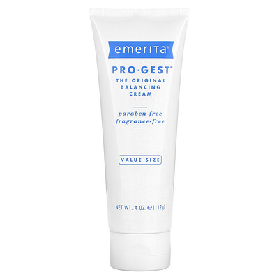 

Emerita, Pro-Gest, Balancing Cream, Fragrance-Free, 4 oz (112 g)