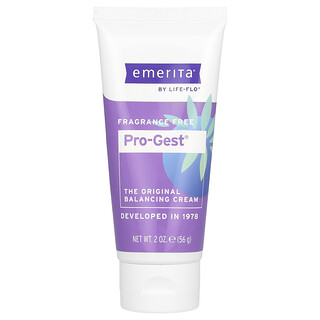 Emerita, Pro-Gest, Dengeleyici Krem, Parfümsüz, 2 oz (56 g)
