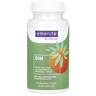 Emerita, DIM，含 D-葡糖酸酸钙和西兰花籽，60 粒素食胶囊