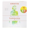 100% Organic Cotton Tampons with Security Veil, Multipack, 32 Tampons