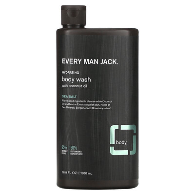 

Every Man Jack Body Wash with Coconut Oil Sea Salt 16.9 fl oz (500 ml)