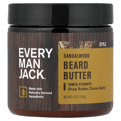 Product Image for Every Man Jack, Beard Butter, Sandalwood, 4 oz (114 g)