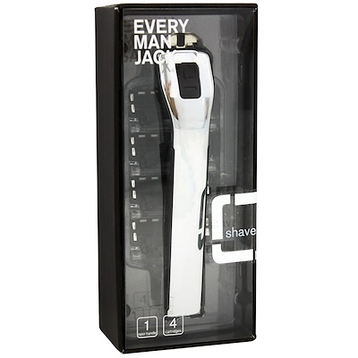 Every Man Jack Manual Razor, Silver, 1 Razor, 4 Cartridges