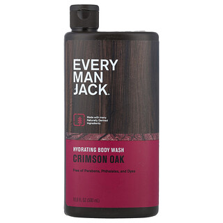 Every Man Jack, 保湿ボディウォッシュ、クリムゾンオーク、500ml（16.9液量オンス）