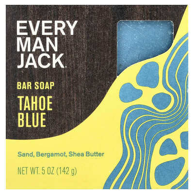 Product Image for Every Man Jack, Bar Soap, Tahoe Blue, 5 oz (142 g)