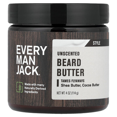 Product Image for Every Man Jack, Beard Butter, Unscented, 4 oz (114 g)