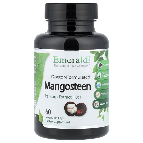 Emerald Laboratories Mangosteen, 60 Vegetable Caps (600 mg per Capsule)