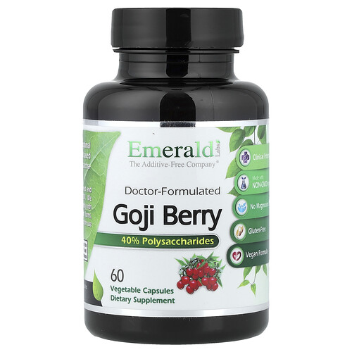 Emerald Laboratories Goji Berry, 60 Vegetable Capsules (750 mg per Capsule)