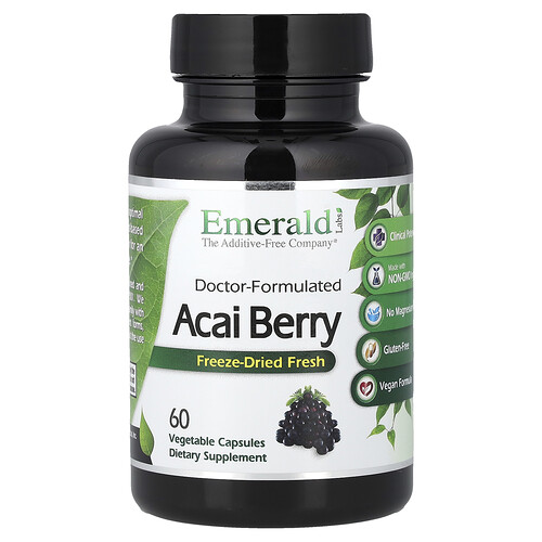 Emerald Laboratories, Acai Berry, 60 Vegetable Capsules (500 mg per Capsule)