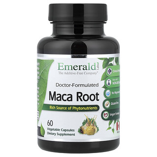 Emerald Laboratories, Raiz de Maca-Peruana, 60 Cápsulas Vegetais (500 mg por Cápsula)