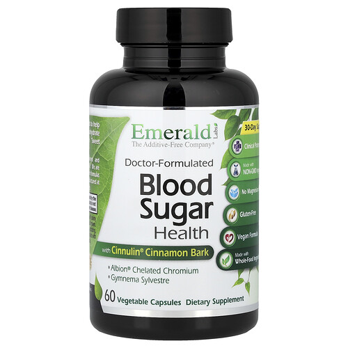 Emerald Laboratories Blood Sugar Health, 60 Vegetable Capsules
