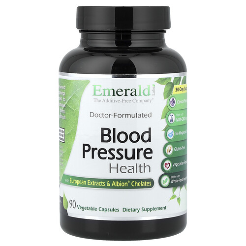 Emerald Laboratories Blood Pressure Health, 90 Vegetable Capsules