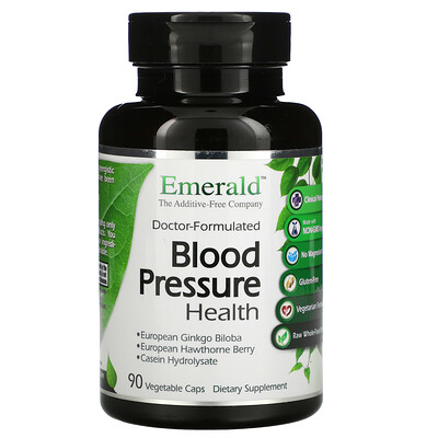 Emerald Laboratories Нормальное кровяное давление, 90 вегетарианских капсул