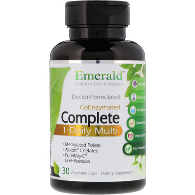 Emerald Laboratories CoEnzymated Complete 1-Daily Multi, 30 Vegetable Caps
