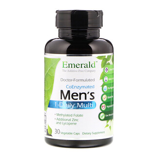 Emerald Laboratories, 코엔자임화 남성용 1-매일 종합 비타민, 30 식물성 캡슐