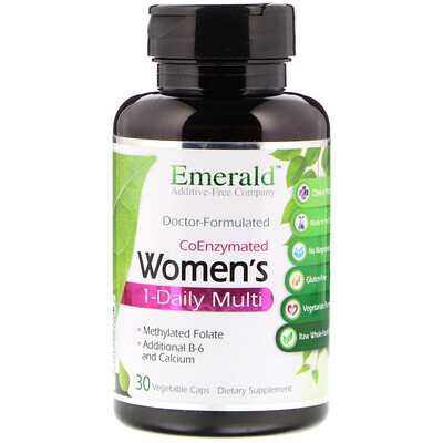 Emerald Laboratories CoEnzymated Women's 1-Daily Multi, 30 растительных капсул