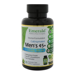 Emerald Laboratories, Men's 45+ 1-Daily Multi Vit-A-Min, 30 Veggie Caps
