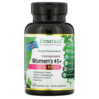 Emerald Laboratories, Coenzymated 女性 45+ 每日 1 粒复合维生素，60 粒素食胶囊