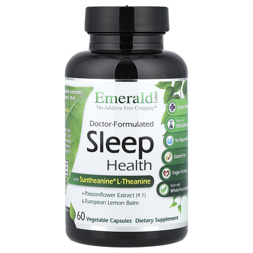 Emerald Laboratories, Sleep Health, Schlafgesundheit, 60 pflanzliche Kapseln