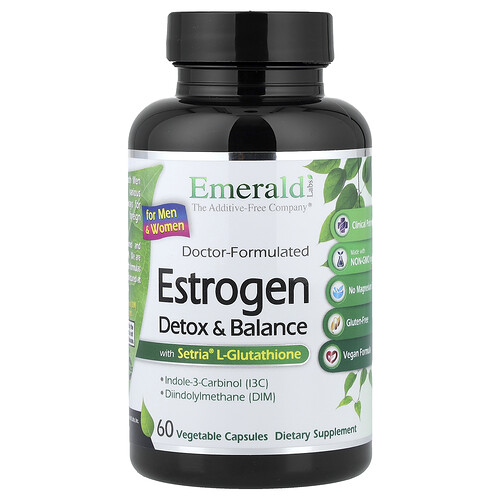 Emerald Laboratories, Estrogen, Detox & Balance, 60 pflanzliche Kapseln