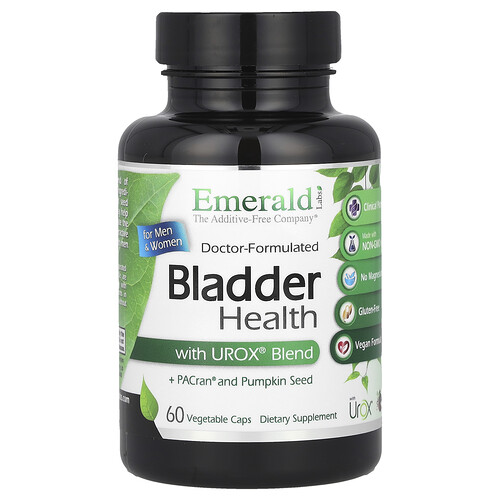 Emerald Laboratories, Bladder Health for Men & Women with Urox® Blend, Blasengesundheit für Männer und Frauen mit Urox® Mischung, 60 pflanzliche Kapseln